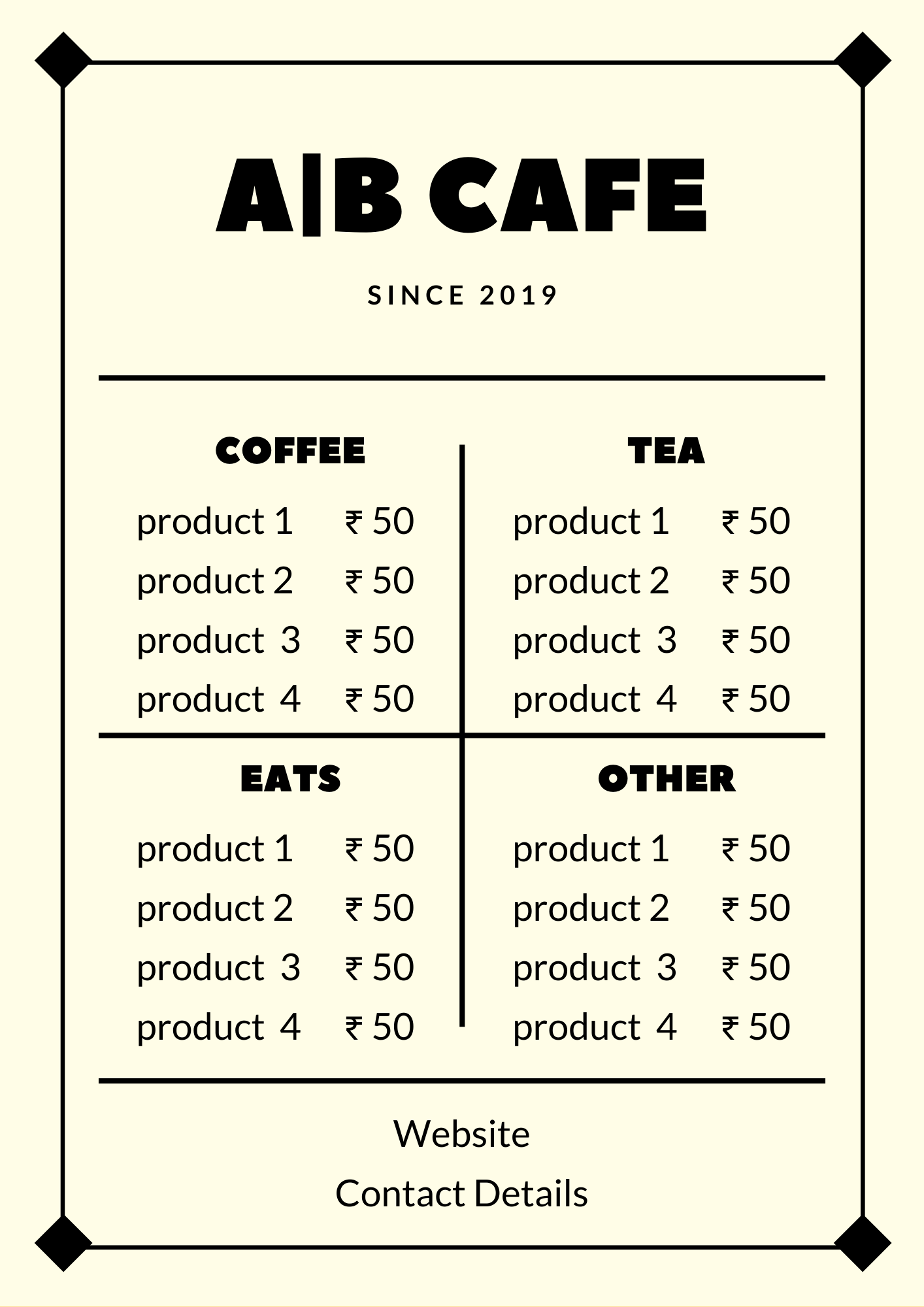 Menu card demo designs (1)